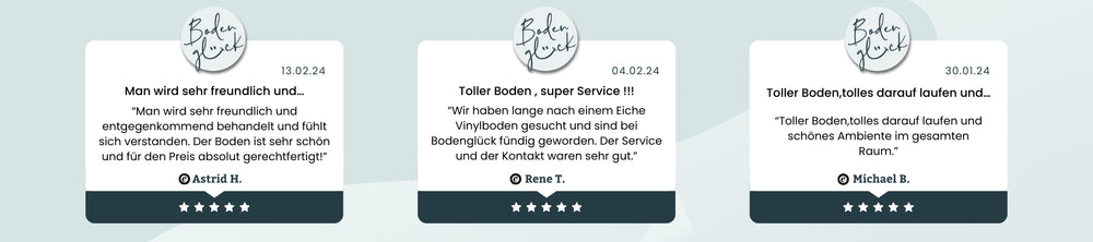 Verifizierte Trusted Shops Bewertungen für Bodenglück Erfahrungen Slide 4