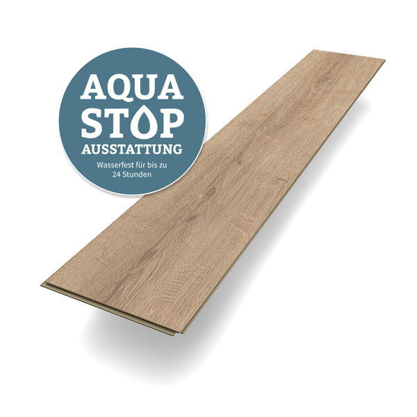 Planke Laminat Eiche Ruwertal markante Holzoptik aus der Deluxe Kollektion mit Aquastop-Funktion